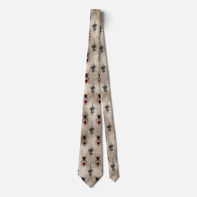 A Black Widow Series Design #6 Tie (Front)