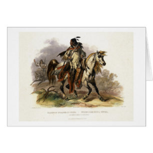 A Blackfoot Indian on Horseback, plate 19 from Vol