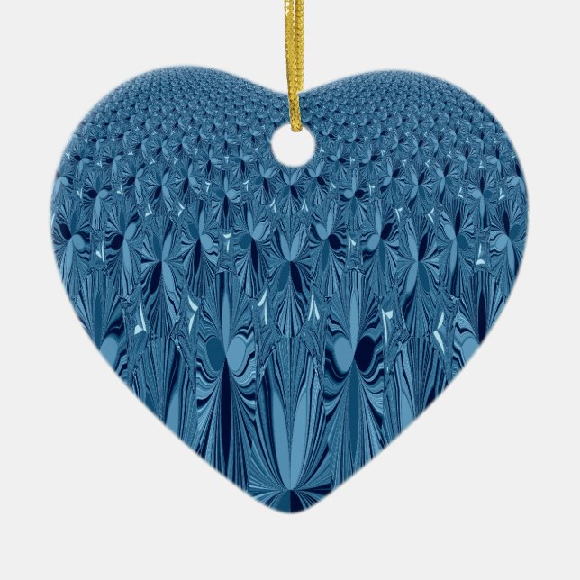 A blend of Blue Ceramic Tree Decoration (Front)
