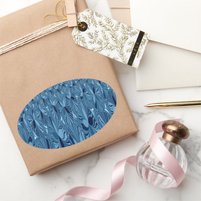 A blend of Blue Oval Sticker (Gifting)