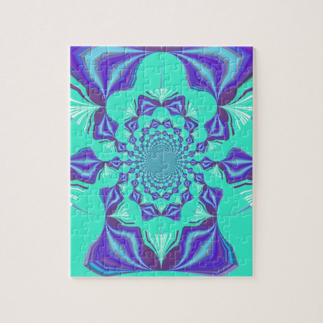 A Blend of Kaleidoscope and Mandala Art! Jigsaw Puzzle (Vertical)