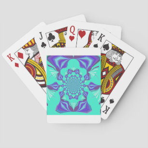 A Blend of Kaleidoscope and Mandala Art! Playing Cards