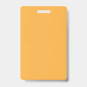 A blend of yellow and orange hues creates a vibran ID badge