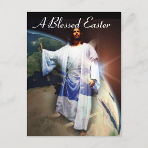 A Blessed Easter Holiday Postcard