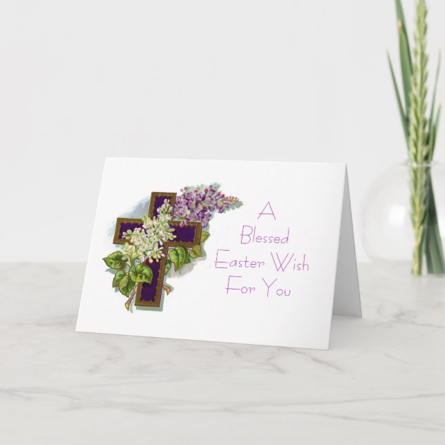 A Blessed Easter Wish Card (Front)