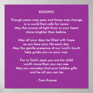 A BLESSING POSTER