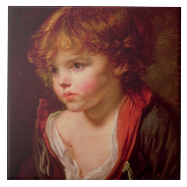 A Blonde Haired Boy with an Open Shirt Tile (Front)