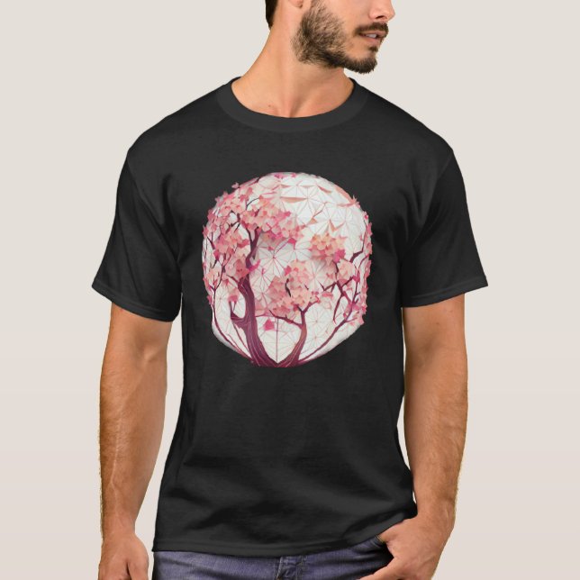 A Blossoming Fashion Statement Cherry Blossom Sphe T-Shirt (Front)