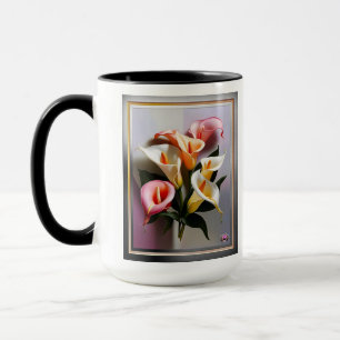 A Blossoming Of Calla Lilies In Pastel Colors Mug