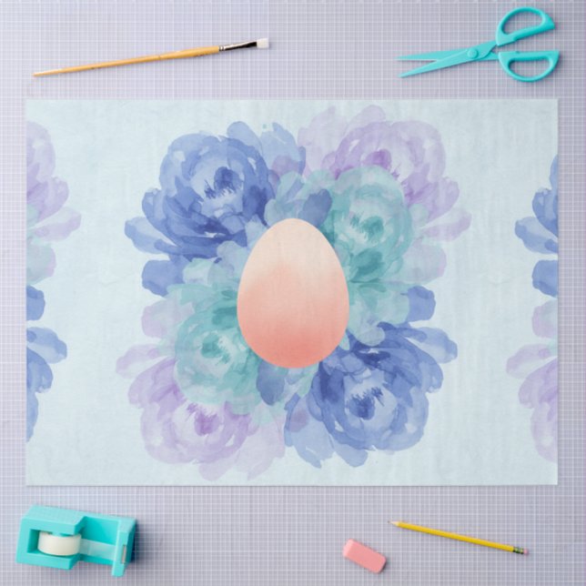 A Blue and Pink Easter Series Design #2 Tissue Paper (Craft)