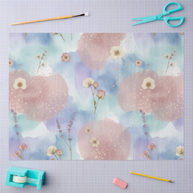 A Blue and Pink Easter Series Design #6 Tissue Paper (Craft)