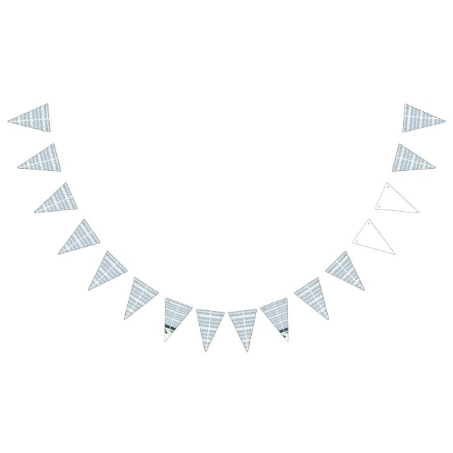 a blue and white pattern with a white background bunting  (All)