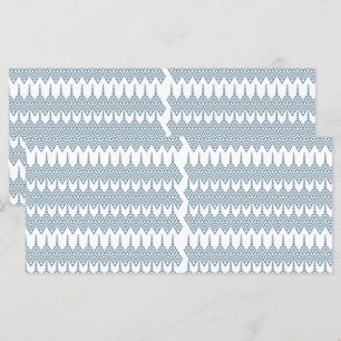 a blue and white pattern with a white background menu