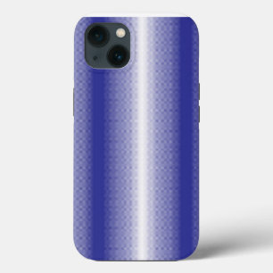 a blue and white striped background iPhone 13 case