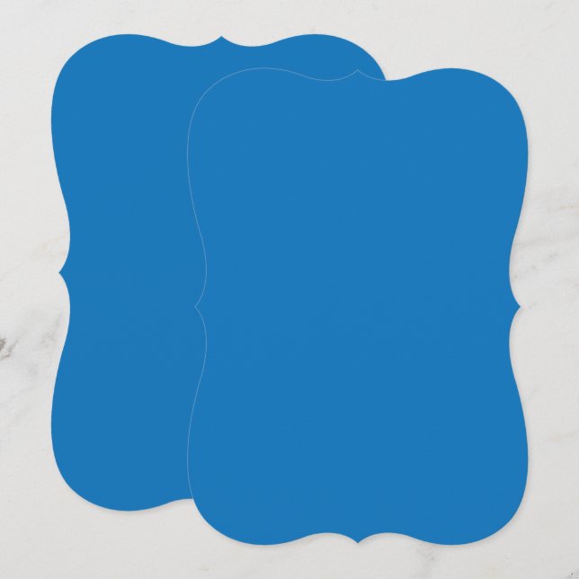 a blue background with a black and white clock (Front/Back)