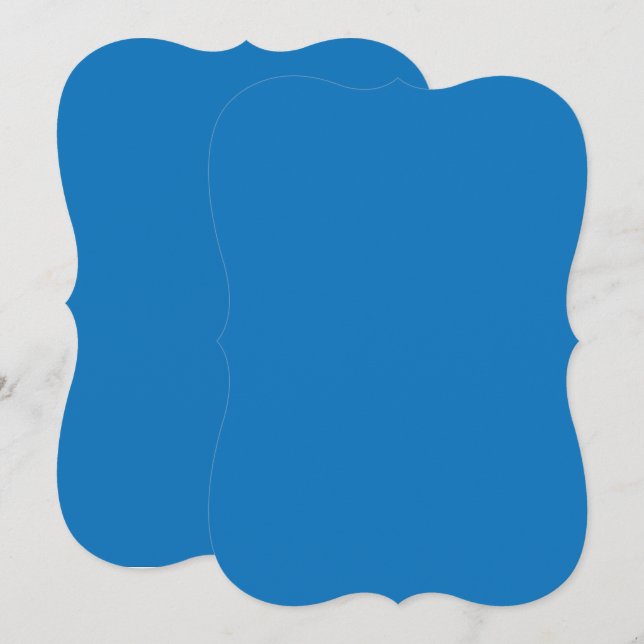 a blue background with a black and white clock (Front/Back)