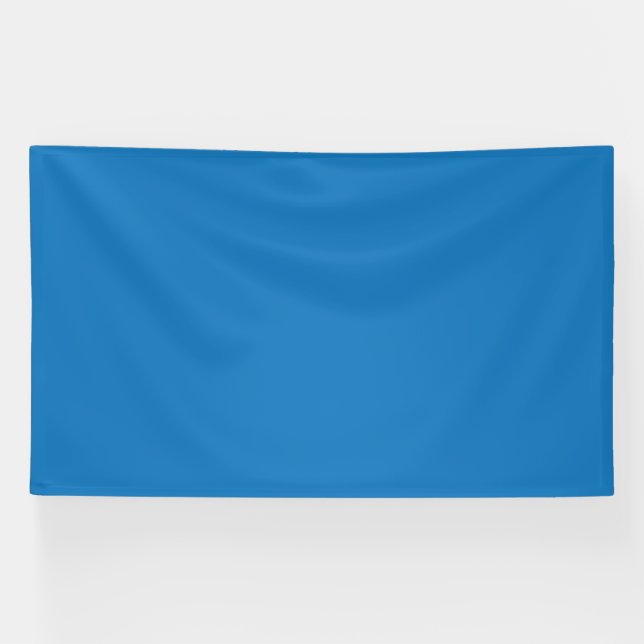 a blue background with a black and white clock banner (Horizontal)