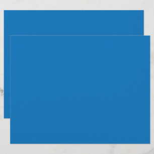 a blue background with a black and white clock custom letterhead