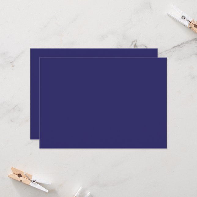 a blue background with a clock invitation (Front/Back In Situ)