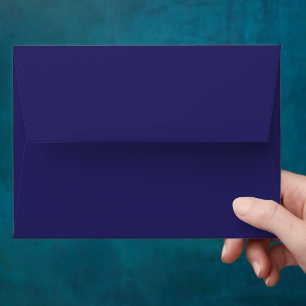 a blue background with a clock on it envelope