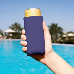 a blue background with a clock on it seltzer can cooler