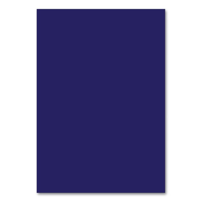 a blue background with a clock table number (Front)