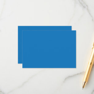 a blue background with a enclosure card