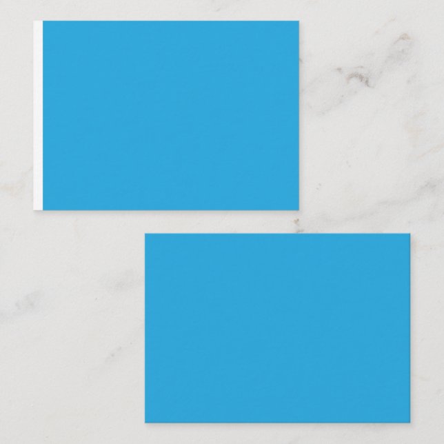 a blue background with a place card (Front/Back)