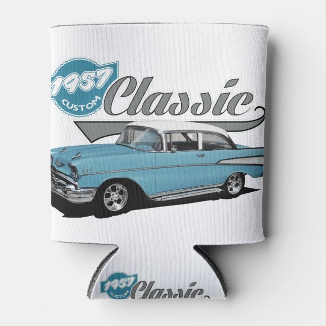 A Blue Classic Can Cooler (Front)