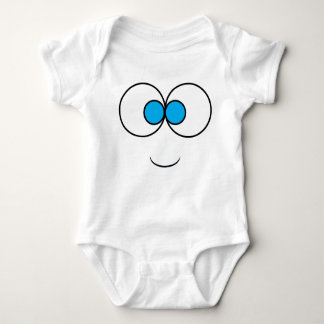 A Blue-eyed Smily face Baby Bodysuit