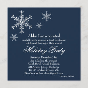 A Blue Glamourous Holiday Invitation (corp)