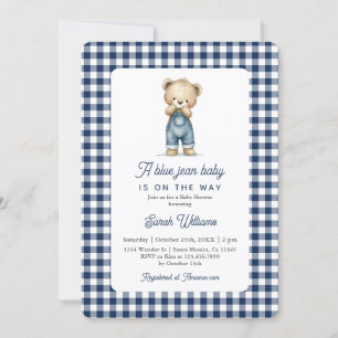 A Blue Jean Boy Baby Shower Invitation