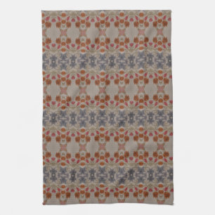 A Blue Rust Red Tea Towel