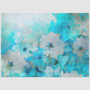 A Blue Shabby Chic Ephemera Design Series 3 Tissue Paper
