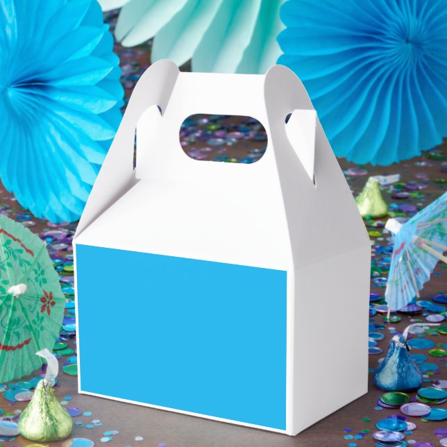 a blue sky with a plane  favour box (Party)