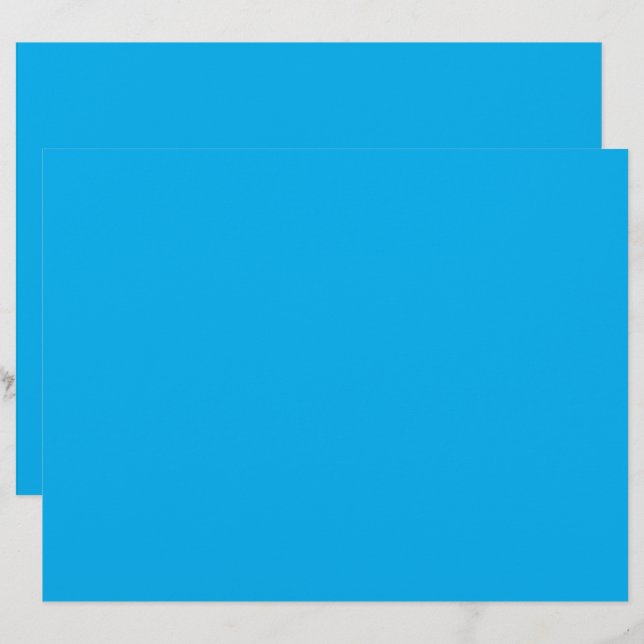 a blue sky with a plane flying in the sky custom letterhead (Front/Back)