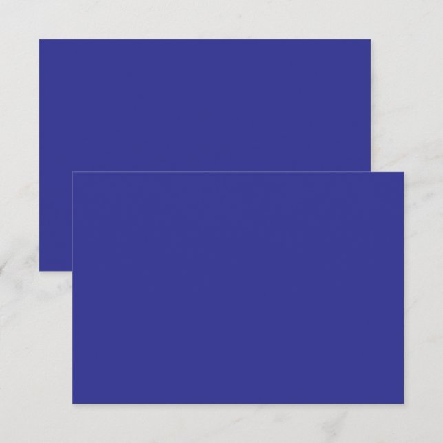 a blue wall with a clock  thank you card (Front/Back)