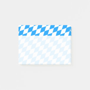 A blue white heart post-it notes