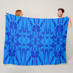 A Blue Wildflower 3 Fleece Blanket