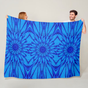 A Blue Wildflower 5 Fleece Blanket