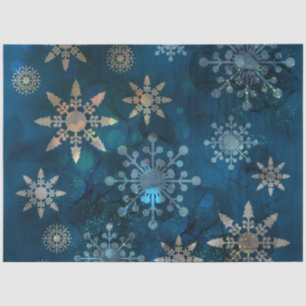 A Blue Winter Snowflake Series Design 1 Tissue Paper