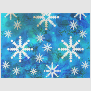A Blue Winter Snowflake Series Design 6 Tissue Paper