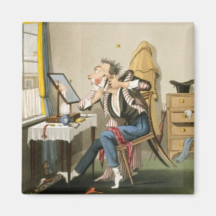 A Blunt Razor, pub. by Hunt, 1827 (coloured etchin Magnet