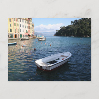 A boat in Portofino Italy Postcard