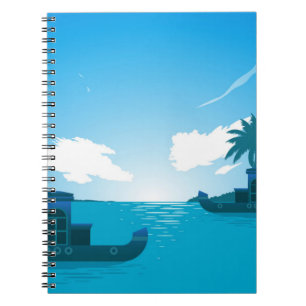 A Boat in The Sea-18530 Notebook