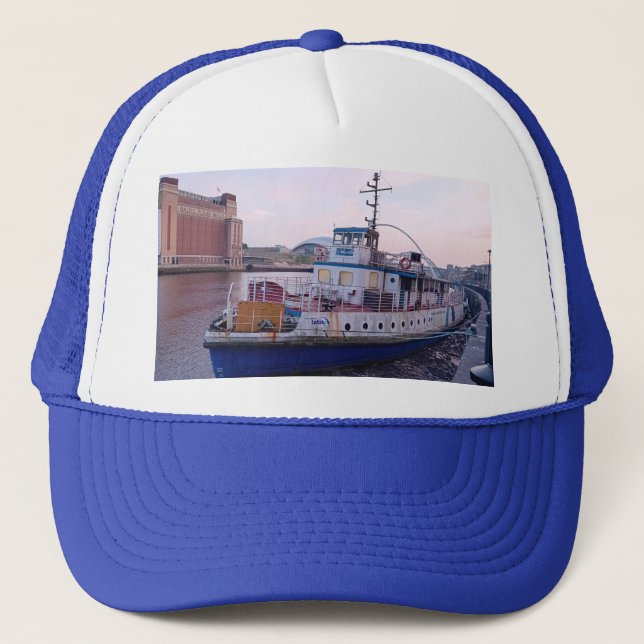 A boat trucker hat (Front)