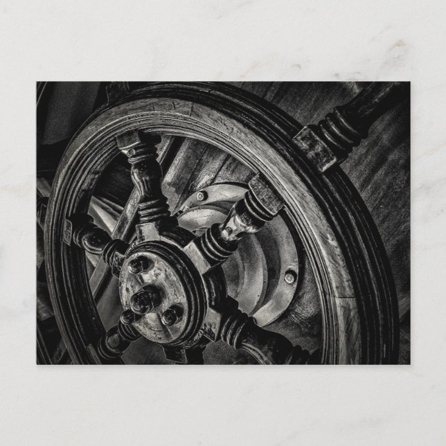 A Boat'S Helm Postcard (Front)