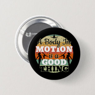 A Body in Motion - Girls Gymnastics Mindset 6 Cm Round Badge