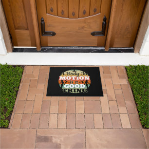 A Body in Motion - Girls Gymnastics Mindset Doormat