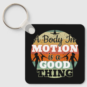 A Body in Motion - Girls Gymnastics Mindset  Key Ring